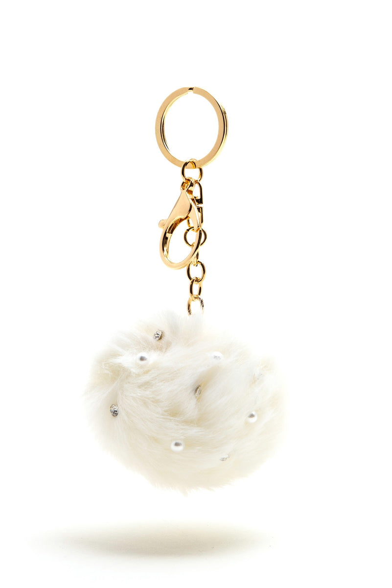 Pom Pearl Key Charm