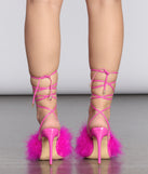 Azalea Wang Barbie Girl Lace Up Stiletto