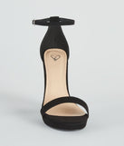 Essential Suede Platform Heels has high-heel or platform options for comfort while you dance and unique homecoming shoe details to compliment your 2023 Homecoming dress!