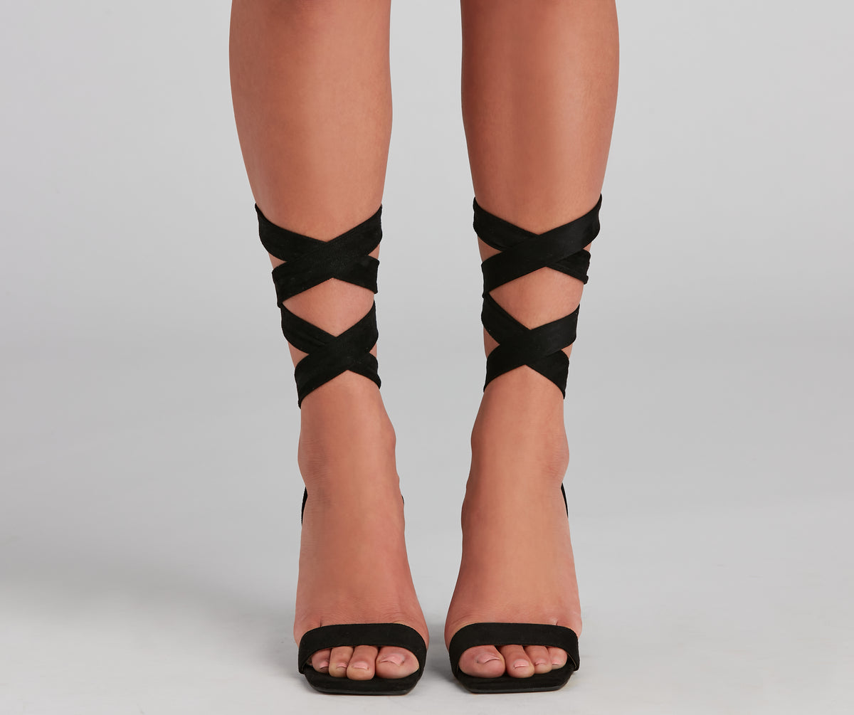 Dancer Spirit Lace-Up Block Heels