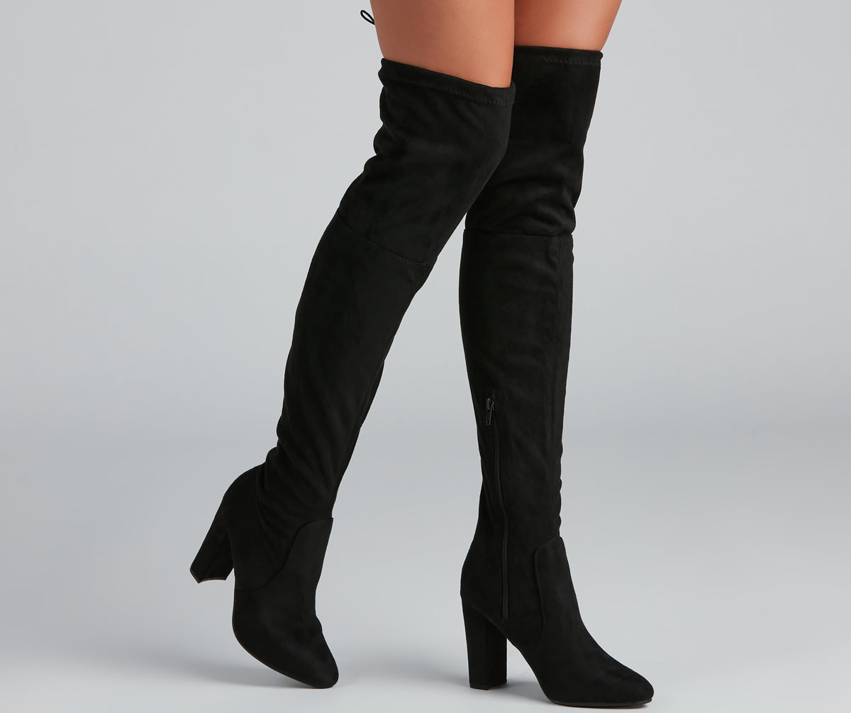 Stylish Moment Over The Knee Boots & Windsor