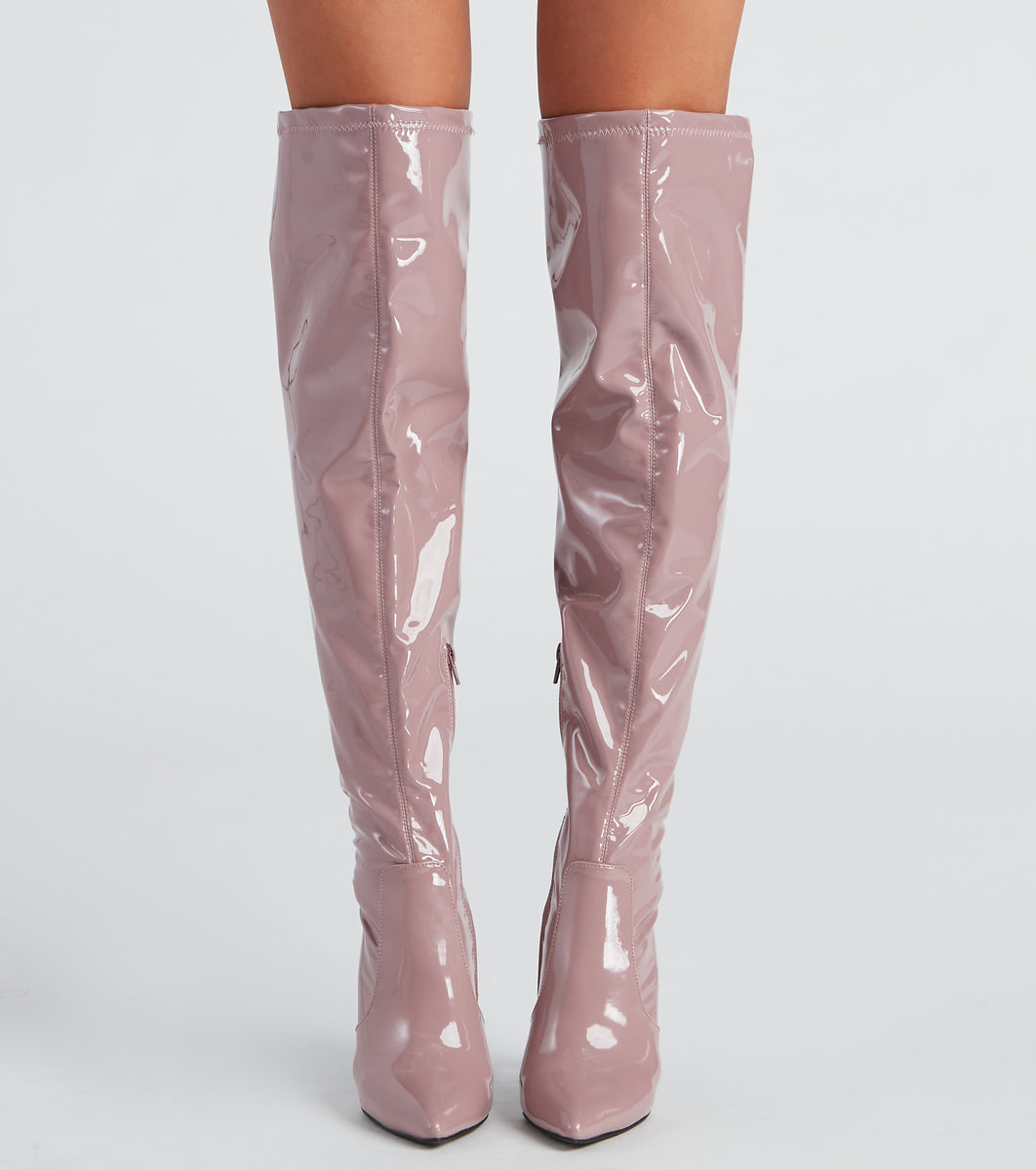 Sleek Goals Over the Knee Boots