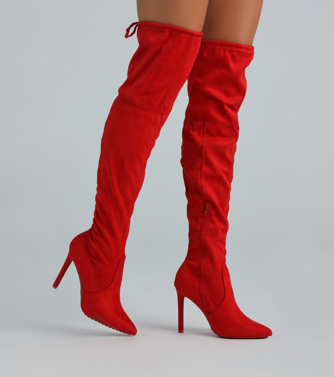 Heat Up The Night Over-The-Knee Stiletto Boots