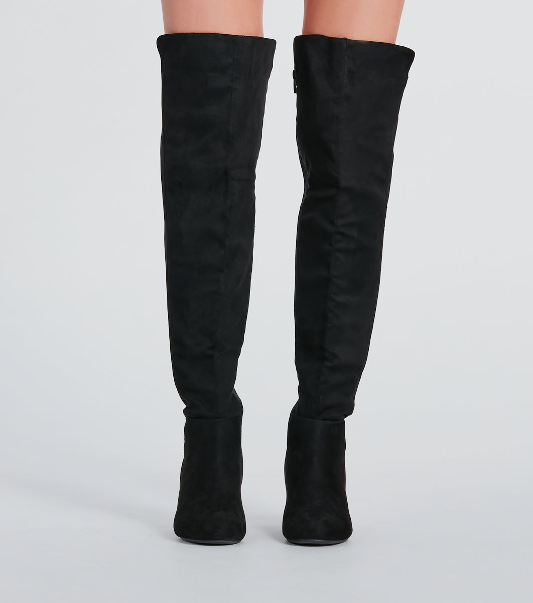 Style Staple Block Heel Over-The-Knee Boots