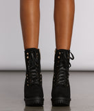 Faux Suede Lace Up Combat Booties are chic ladies' shoes to complete your best 2023 outfits. They come in a variety of trendy women's shoe styles like platforms and dressy low-heels, & are available in wide widths for better comfort.