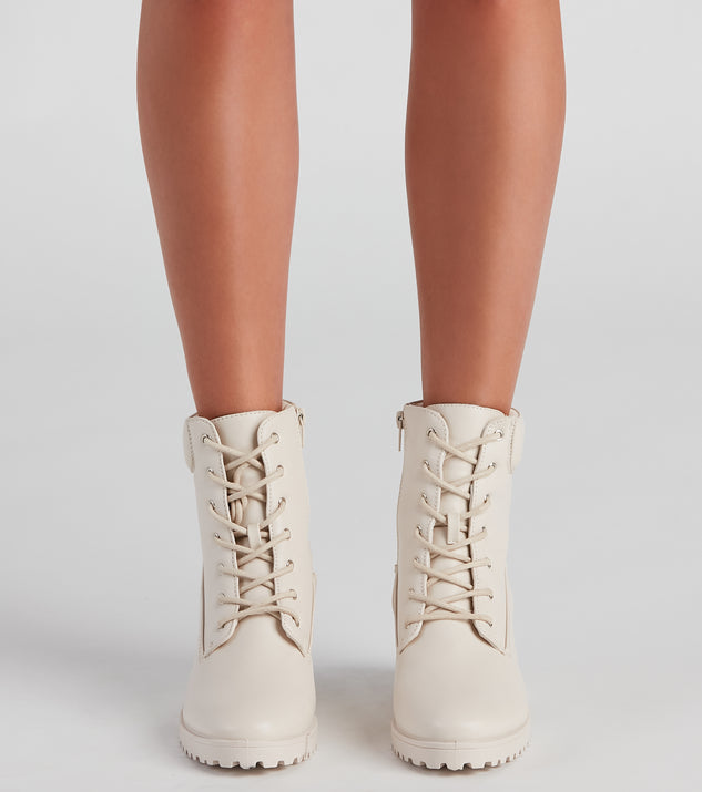 Sam Edelman Westie Lace-up Bootie with chunky heels — Sarah Christine