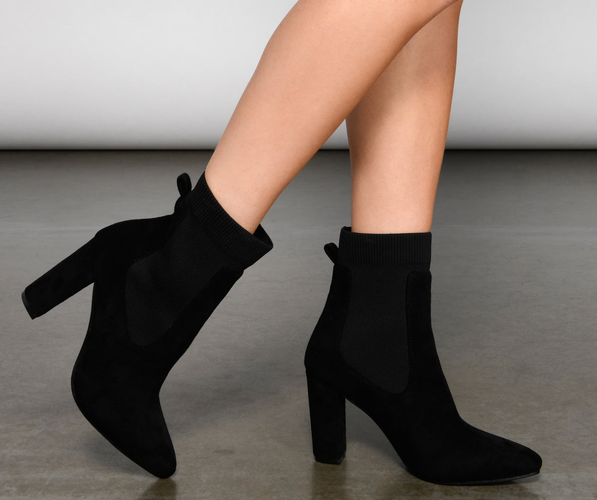 Fab Steps Pointed Toe Sock Booties & Windsor