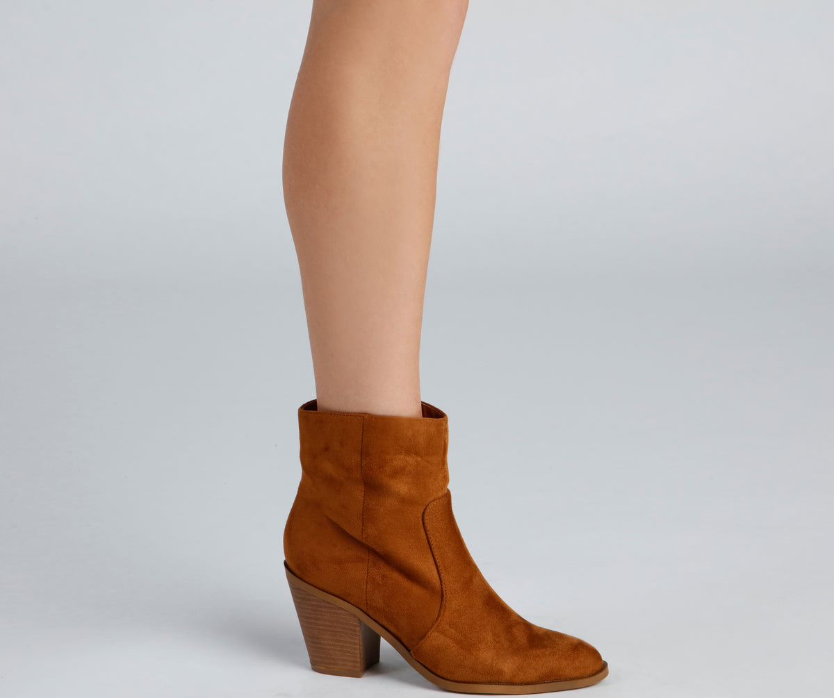 Short Stack Pointed Toe Booties & Windsor