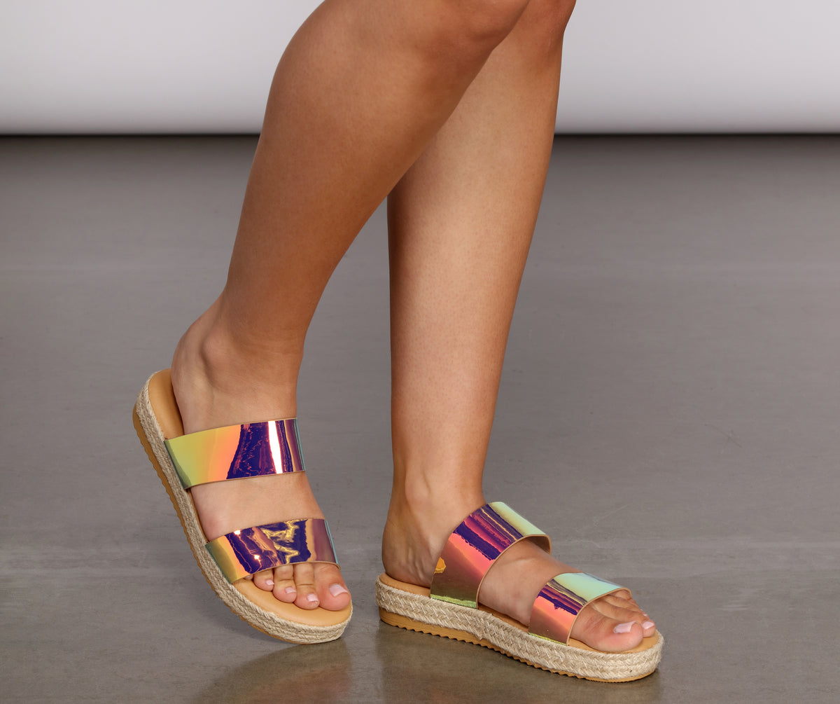 Superb Woven Platform Sandals