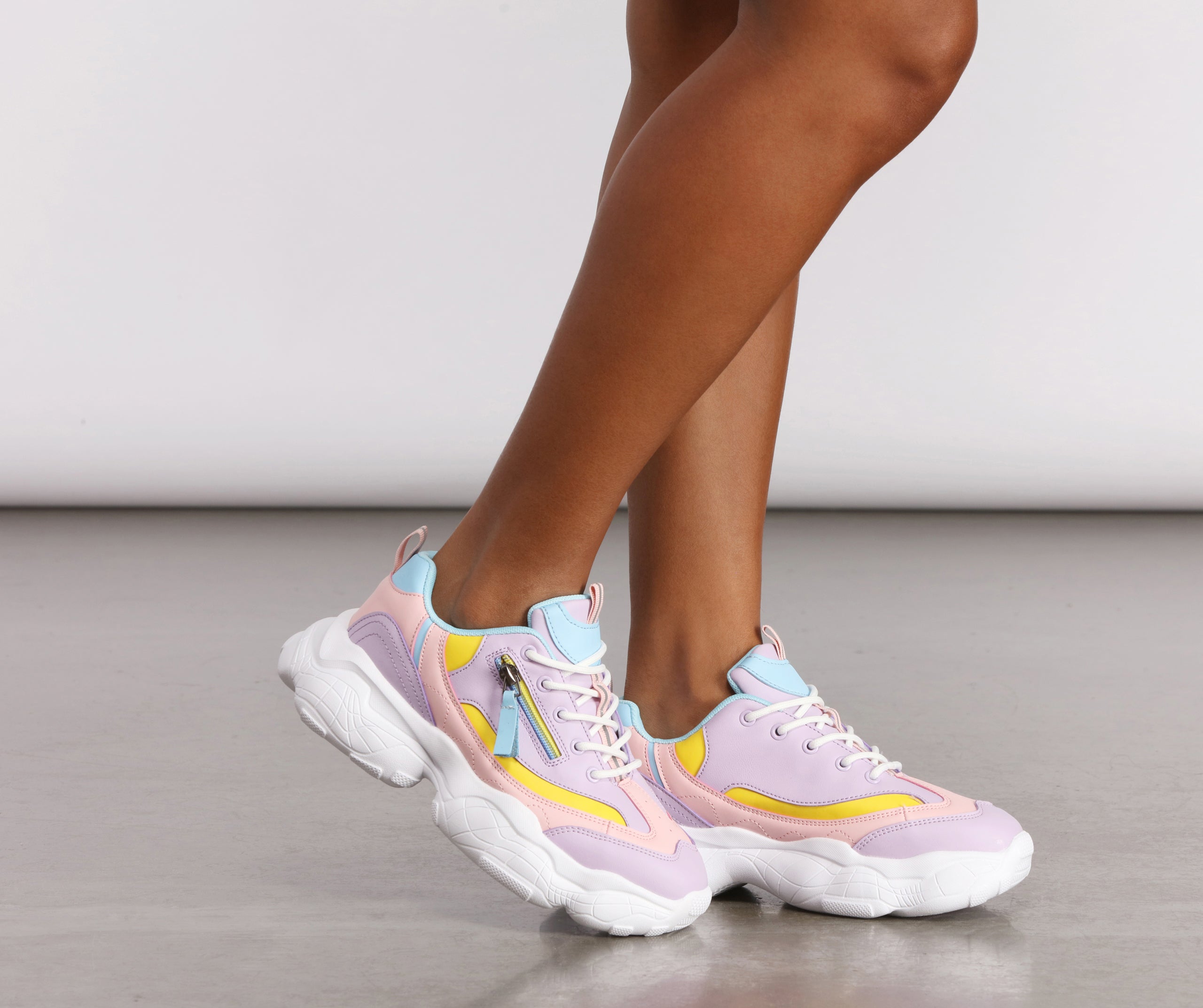 Pastel chunky store trainers