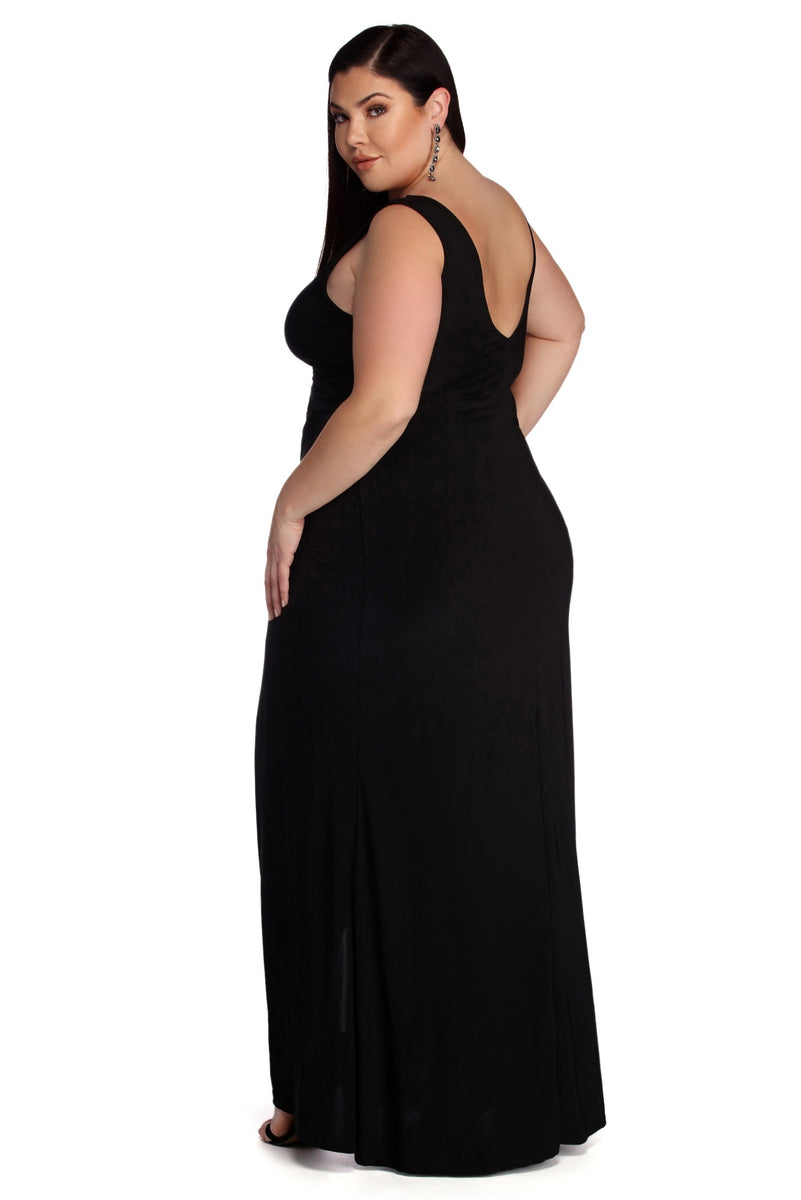 Plus Karla Formal Wrap Dress