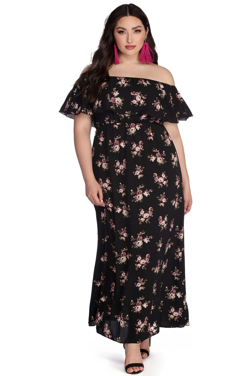 Plus Floral Fiesta Maxi Dress